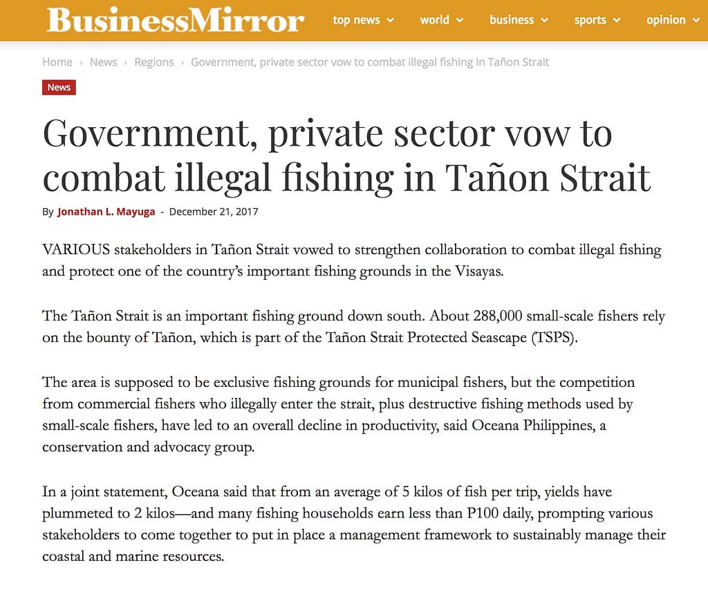 Government, private sector vow to combat illegal fishing