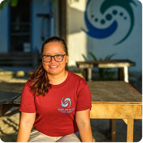 Aleja joined the People and the Sea team in 2018 after working for the Filipino government in another province