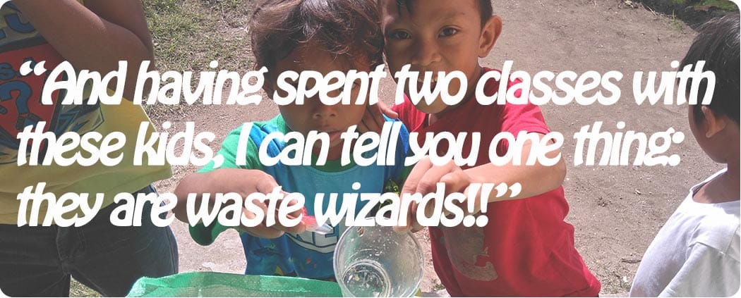 The local kids are waste segregation wizards after the People and the Sea environmental lessons
