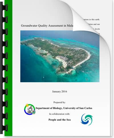 An initial investigation in to the ground water quality on Malapascua Cebu, Philippines